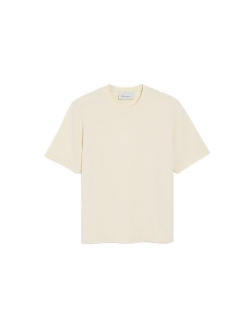 T-shirt  in cotone con stampa Ami De Coeur in rilievo Ami Paris | UTS357.726185 IVORY
